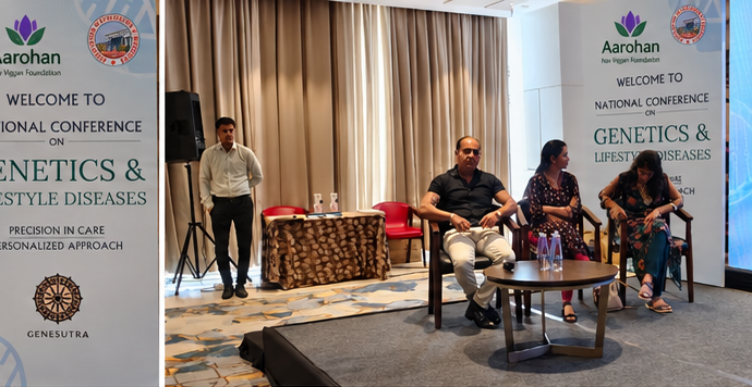 Panellists seated together during a conference session