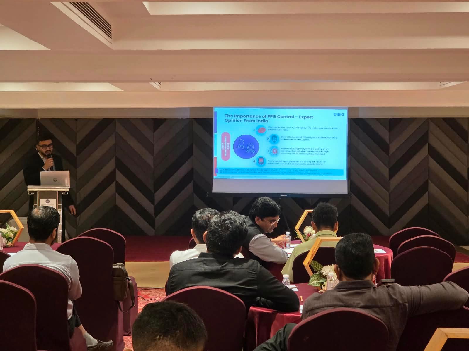 An academic presentation at the Insulin Workshop
